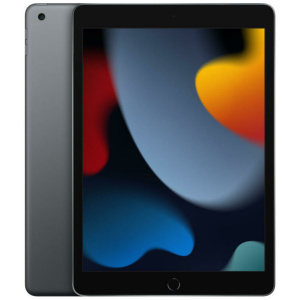 Apple iPad 9th Gen 2021 A13 64GB 10.2" (2160x1620) TOUCHSCREEN RETINA WiFi Only iPadOS 2 Cameras Touch ID SPACE GRAY