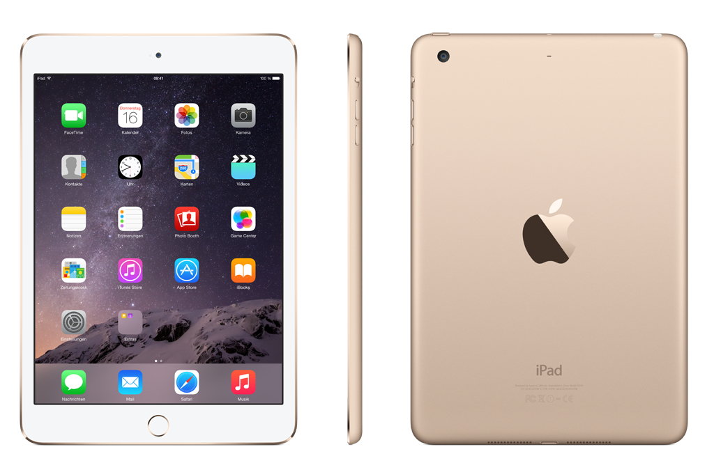 Amazon.com: Apple iPad mini 3 MGYE2LL/A 7.9-Inch Retina Display (16GB, Wi-Fi,  Apple iOS 8) Gold : Electronics