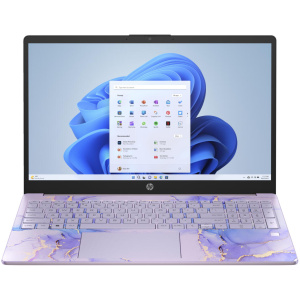 HP 15-FD0629DS Celeron® N100128GB SSD 4GB 15.6" (1366x768) TOUCHSCREEN WIN11 WINTER LAVENDER Backlit Keyboard 0.73" thin, 3.5 lbs.