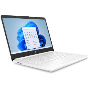 HP 14-DQ0802 Celeron® Quad-Core N4120 64GB eMMC 4GB 14"(1366x768) TOUCHSCREEN WIN11 S SNOWFLAKE WHITE Backlit Keyboard