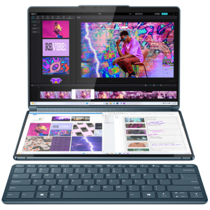 Lenovo YOGA BOOK 9i 13IMU9 2-IN-1 CoPilot+ Core™ Ultra 7 155U 1TB SSD 16GB 13.3" (2880x1800) OLED TOUCHSCREEN WIN 11 TIDAL TEAL Keyboard Mouse Folio Digital Pen