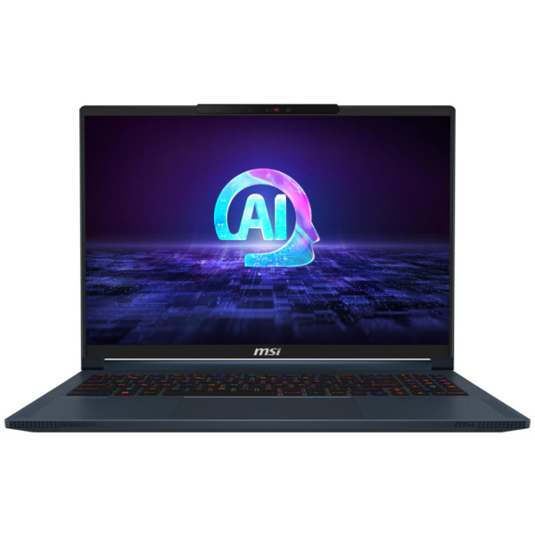 MSI STEALTH 16 AI STUDIO A1VGG-091 Core™ Ultra 9 185H 1TB SSD 32GB 16" (1920x1200) 165Hz WIN11 VIDIA® RTX 4070 8192MB STAR BLUE SteelSeries RGB per key Backlit Keyboard