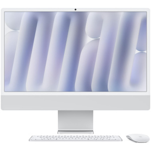 Apple iMac ALL-IN-ONE M4 8-core CPU 8-core GPU 256GB SSD 16GB 24" (4480x2520) 4.5K RETINA MacOS SILVER Keyboard Mouse