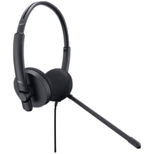 אוזניות קשת עם חוט ושלט Dell Stereo Headset WH1022 + Controller חיבור USB