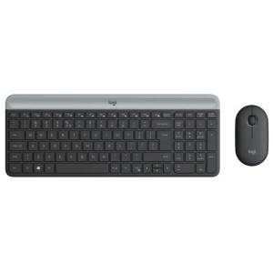 סט מקלדת ועכבר אלחוטיים Logitech Slim Combo MK470 עבר/אנג