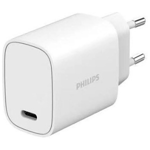 מטען קיר Philips 20W PD USB Type C - לבן