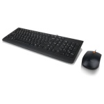סט מקלדת ועכבר חוטיים Lenovo 300 USB Combo Keyboard & Mouse - צבע שחור, עברית/אנגלית