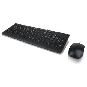 סט מקלדת ועכבר חוטיים Lenovo 300 USB Combo Keyboard & Mouse - צבע שחור, עברית/אנגלית