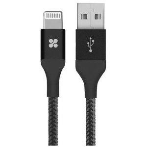 כבל TopX USB 2.0 To Lightning כבל שזור, צבע שחור 1.8m
