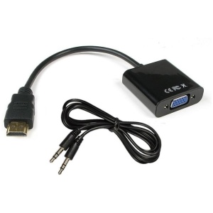 מתאם TopX HDMI to VGA + Audio
