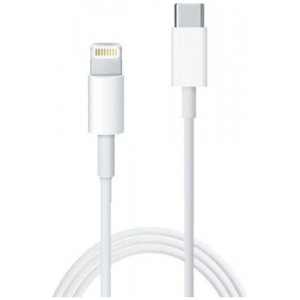 כבל TopX USB Type C to Lightning - עד 20W, אורך 1m, לבן