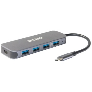 מפצל D-Link DUB-2340 Type C to 4x USB 3.0 + Type C PD 60W