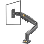 זרוע שולחנית למסך מחשב בודד North Bayou F80 17-30" VESA 75/100mm עד משקל 9kg - בוכנת גז - צבע שחור