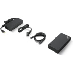 תחנת עגינה Lenovo ThinkPad Universal USB-C Dock + ספק כוח + כבל נתונים