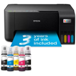 מדפסת מיכלי דיו אלחוטית משולבת Epson L3250 , ללא פקס - צבע שחור