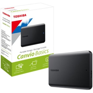 דיסק גיבוי חיצוני Toshiba Canvio Basics 2TB HDD 2.5" שחור