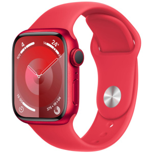 Apple Watch Series 9 41mm (PRODUCT)RED Aluminum Case with (PRODUCT)RED Sport Band - M/L