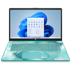 HP 17-CN3125 Intel® N200 256GB SSD 8GB 17.3" (1600x900) WIN11 AQUAMARINE SKY Backlit Keyboard FP Reader