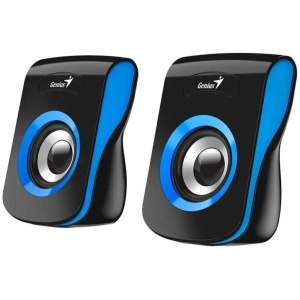 רמקולים Genius SP-Q180 2.0 Multimedia USB Speaker פס כחול