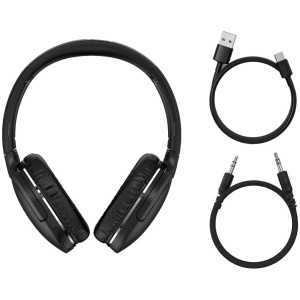 אוזניות אלחוטיות Baseus Encok D02 Pro צבע שחור