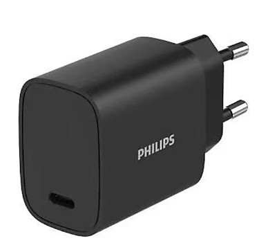 ezgif-71d758c8e20e90 מטען קיר Philips 20W PD USB Type C - שחור – תמונה 1