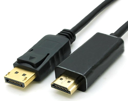 image כבל TopX DisplayPort to HDMI 1.8m 1080P@60HZ (מחיבור DisplayPort במחשב לחיבור HDMI במסך) – תמונה 1