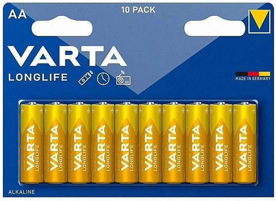 image מארז 10 סוללות VARTA LR06 ALKALINE AA – תמונה 1