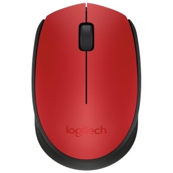 עכבר אלחוטי Logitech M171 2.4Ghz אדום-שחור