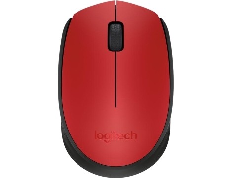 image עכבר אלחוטי Logitech M171 2.4Ghz אדום-שחור – תמונה 1