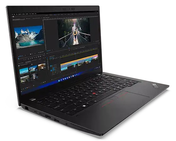image מחשב נייד Lenovo ThinkPad L14 Gen 3 14" (1920x1080) IPS Core i7-1265U 16GB 512GB SSD Windows 11 Pro THUNDER BLACK Backlit Keyboard FP Reader – תמונה 1